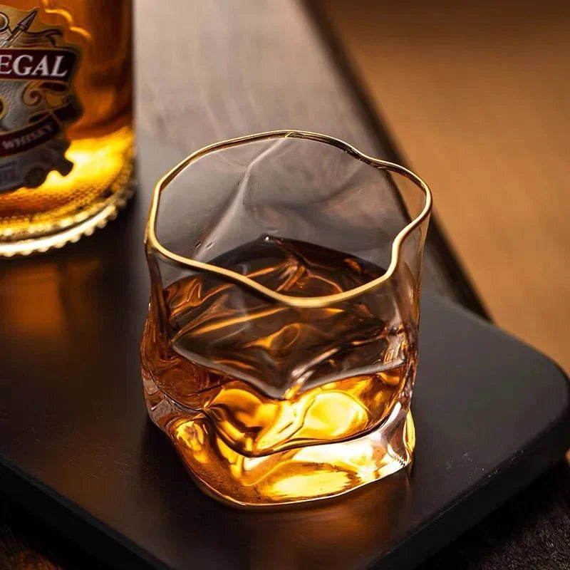 Verres à whisky en verre texturé soufflé à la main | Virelle Maison