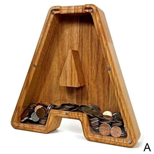 Holz Alphabet Spardose - LetterSaver