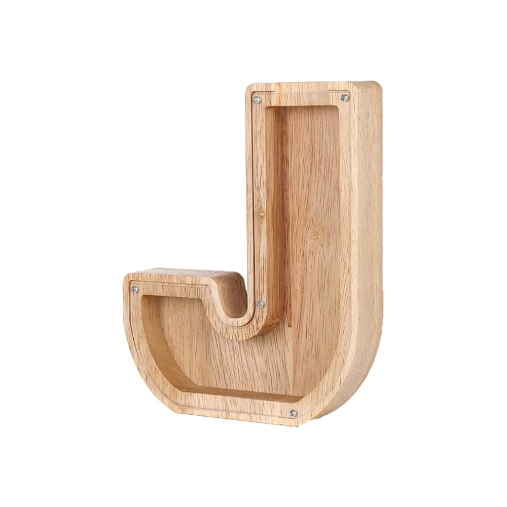 Holz Alphabet Spardose - LetterSaver