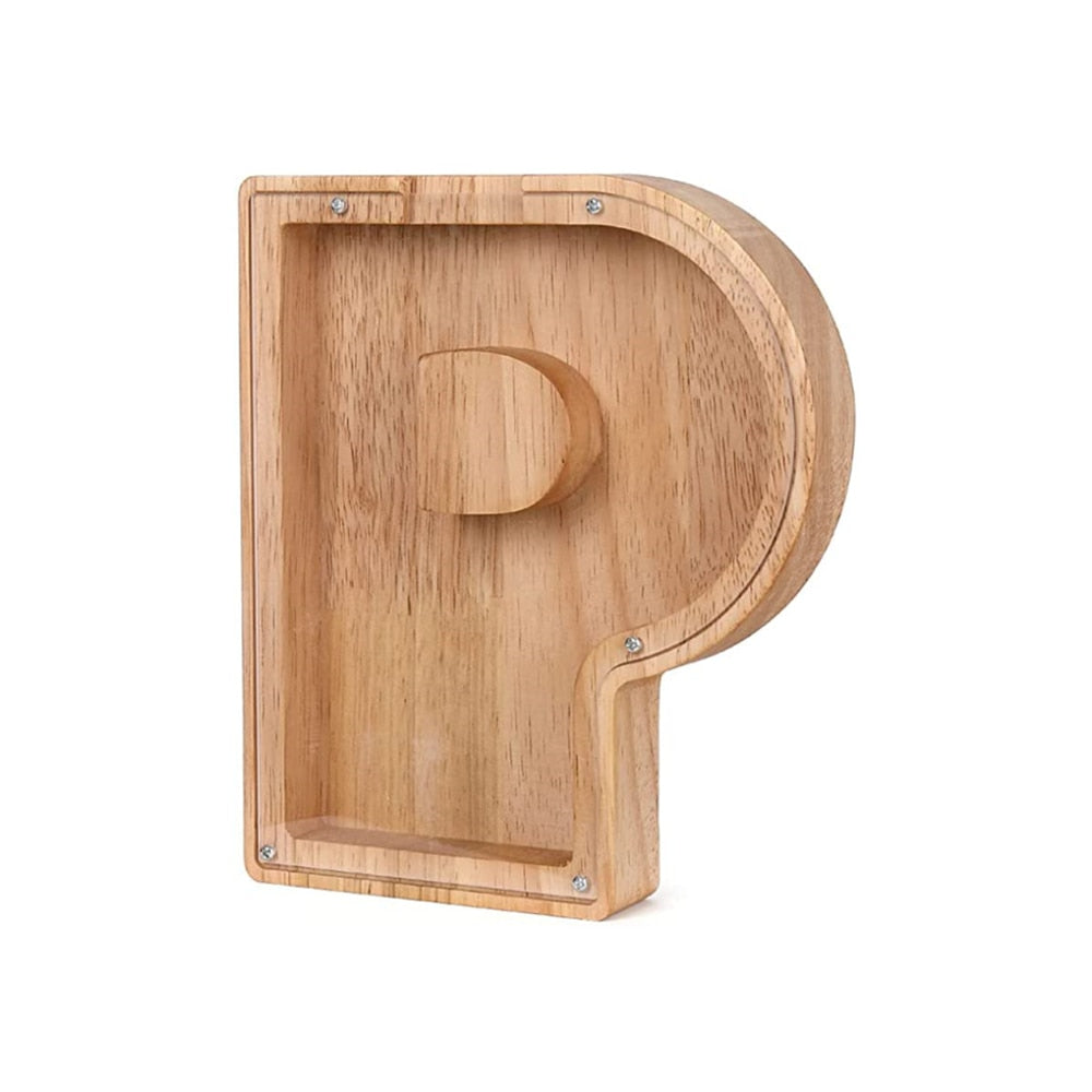 Holz Alphabet Spardose - LetterSaver