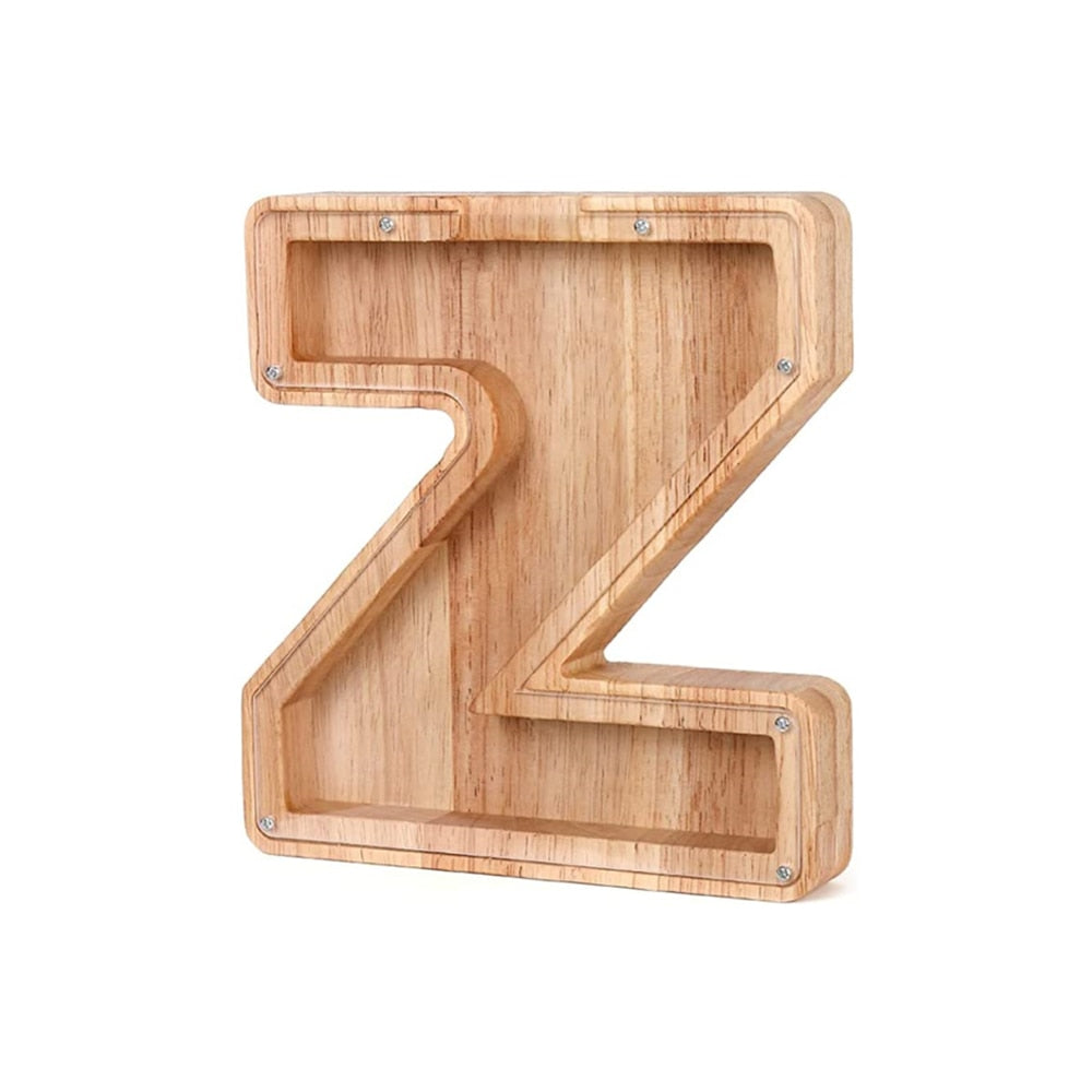Holz Alphabet Spardose - LetterSaver
