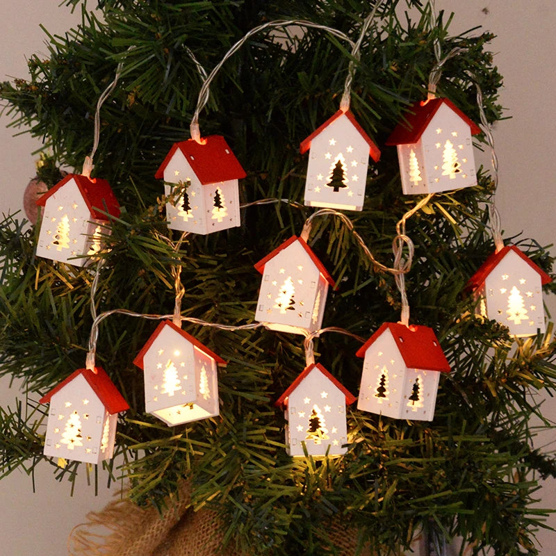 Wooden Christmas Houses With LED Lighting - GlowHouse