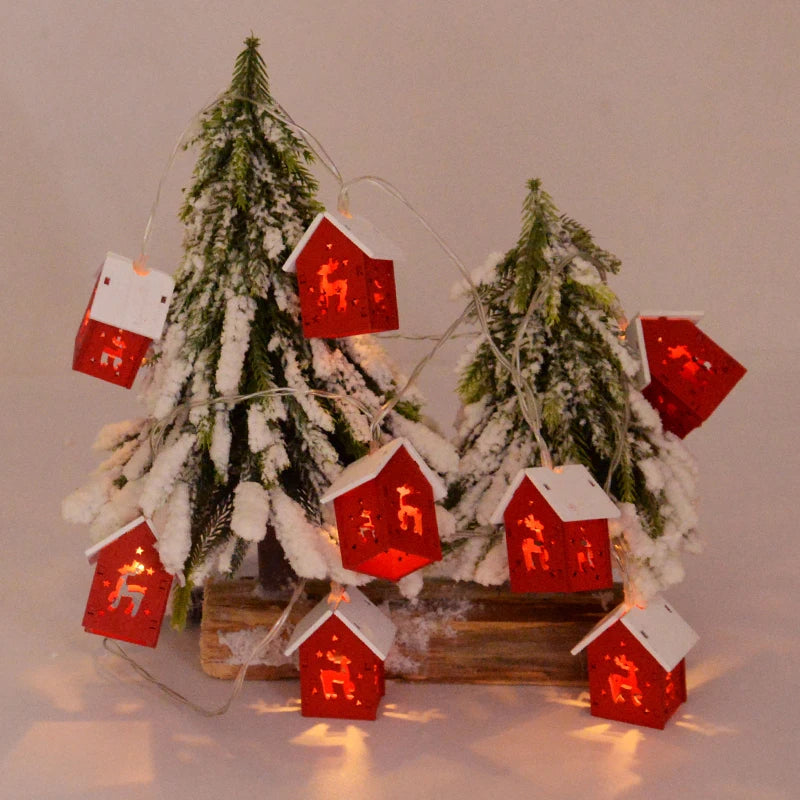 Case di Natale in Legno con Illuminazione LED - GlowHouse