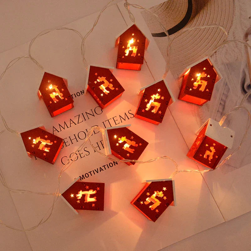 Case di Natale in Legno con Illuminazione LED - GlowHouse
