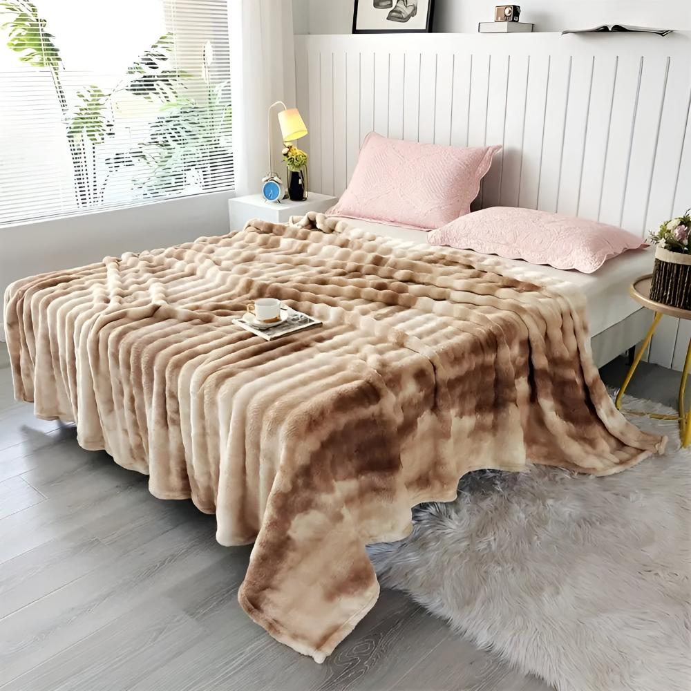 Ripple Batik Kunstfell-Decke