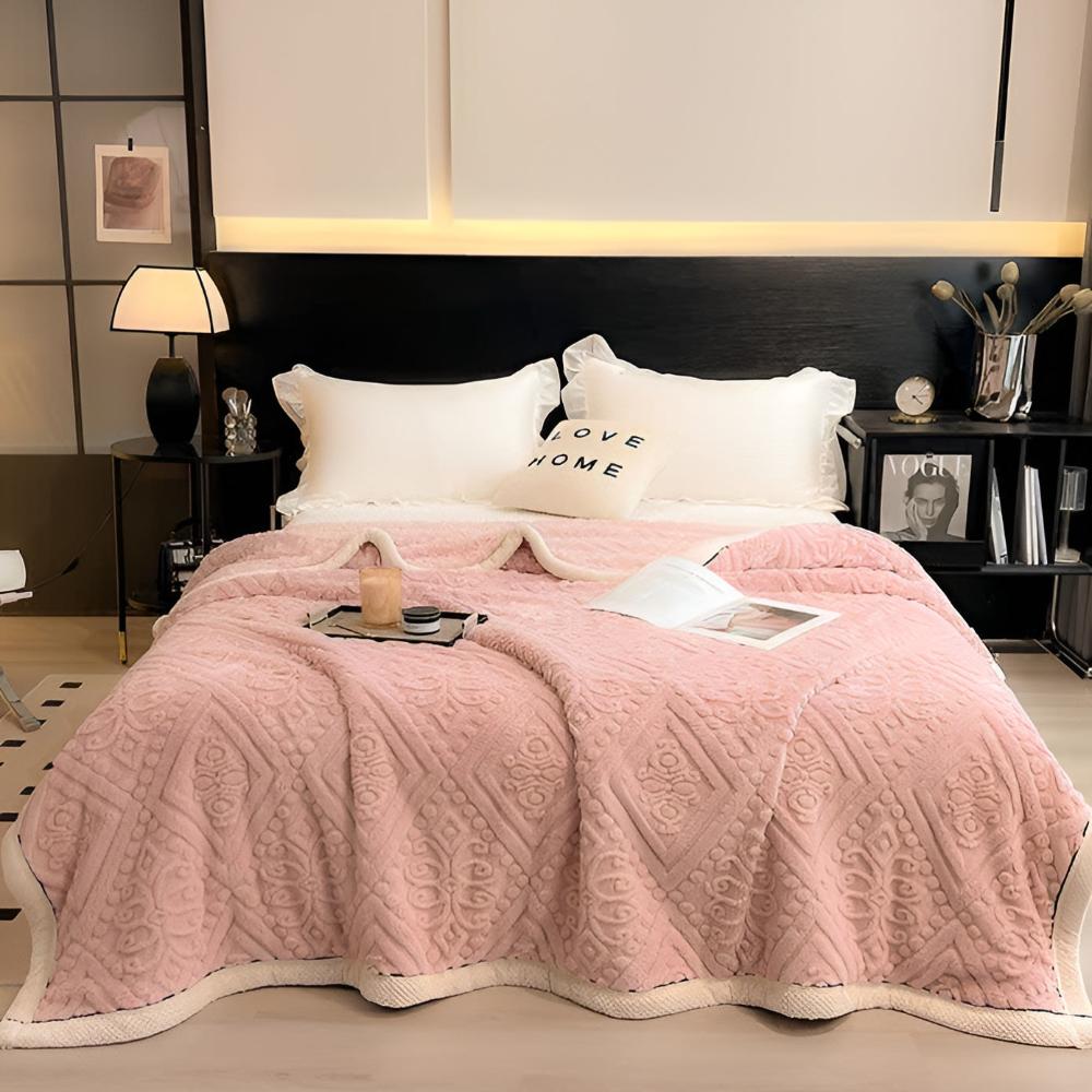 Samt Mandala Sherpa-Decke