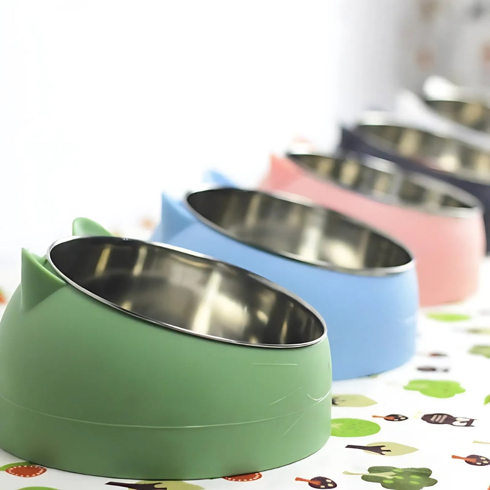 Plato para alimentación de mascotas PurrfectAngle