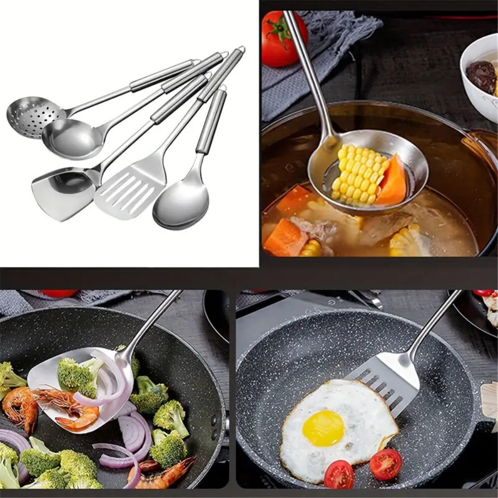Utensilios de Cocina de Acero Inoxidable | Set de 5 piezas