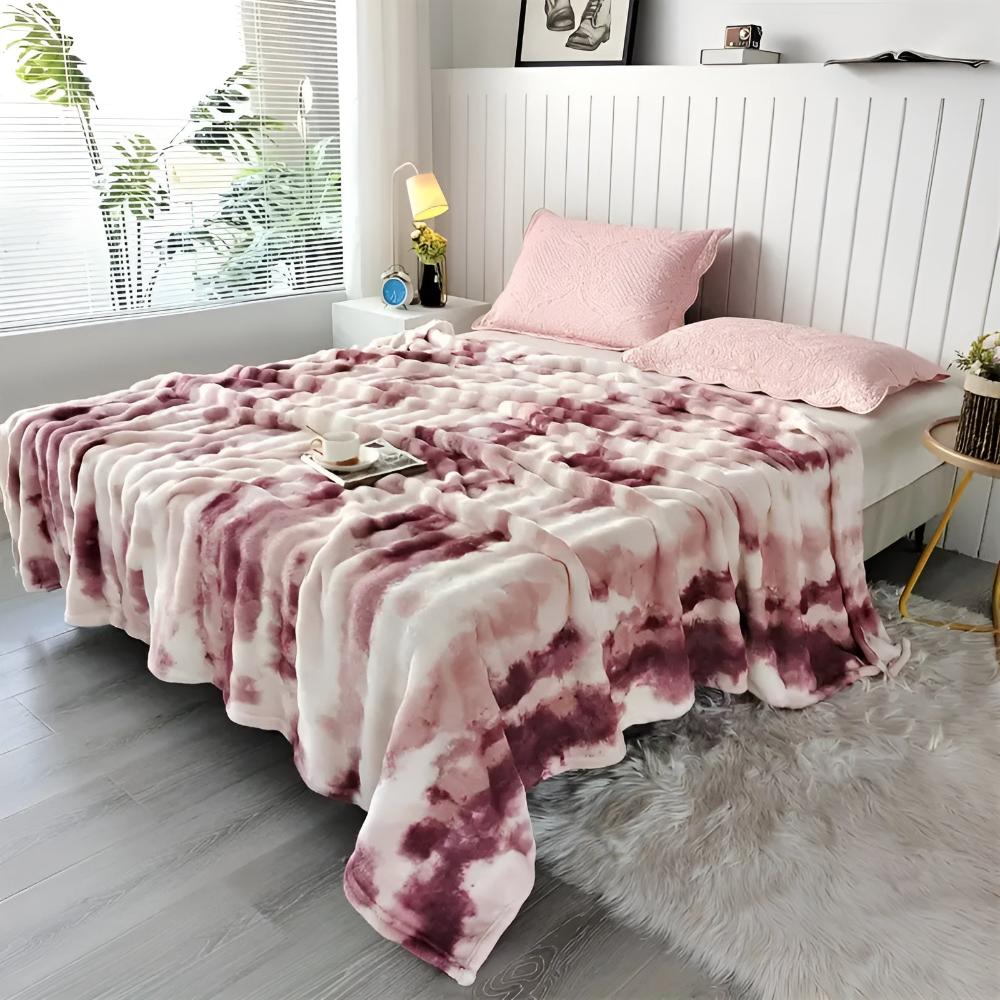 Ripple Batik Kunstfell-Decke