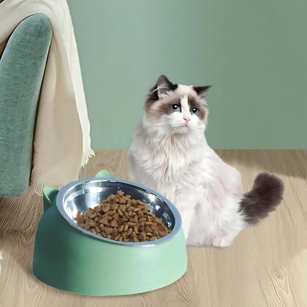 Plato para alimentación de mascotas PurrfectAngle