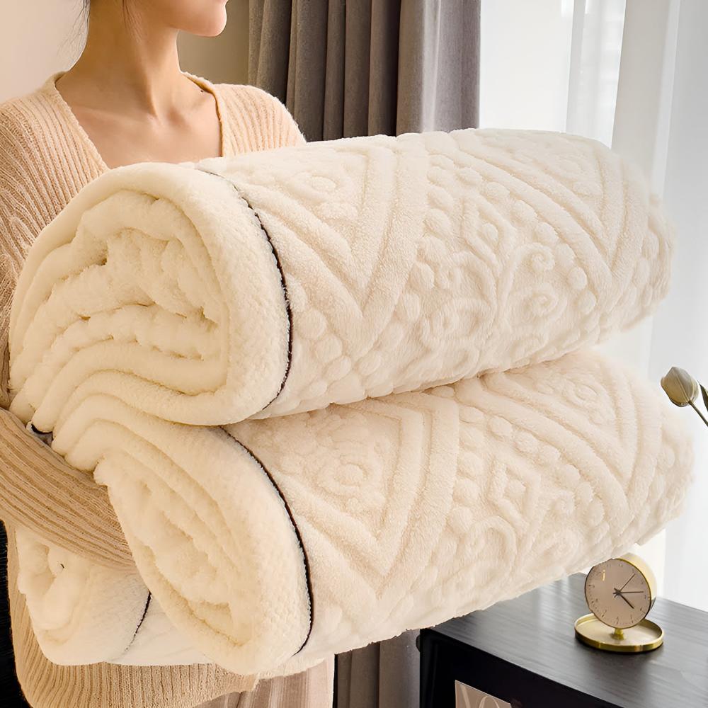 Samt Mandala Sherpa-Decke