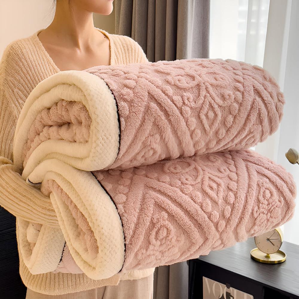 Samt Mandala Sherpa-Decke