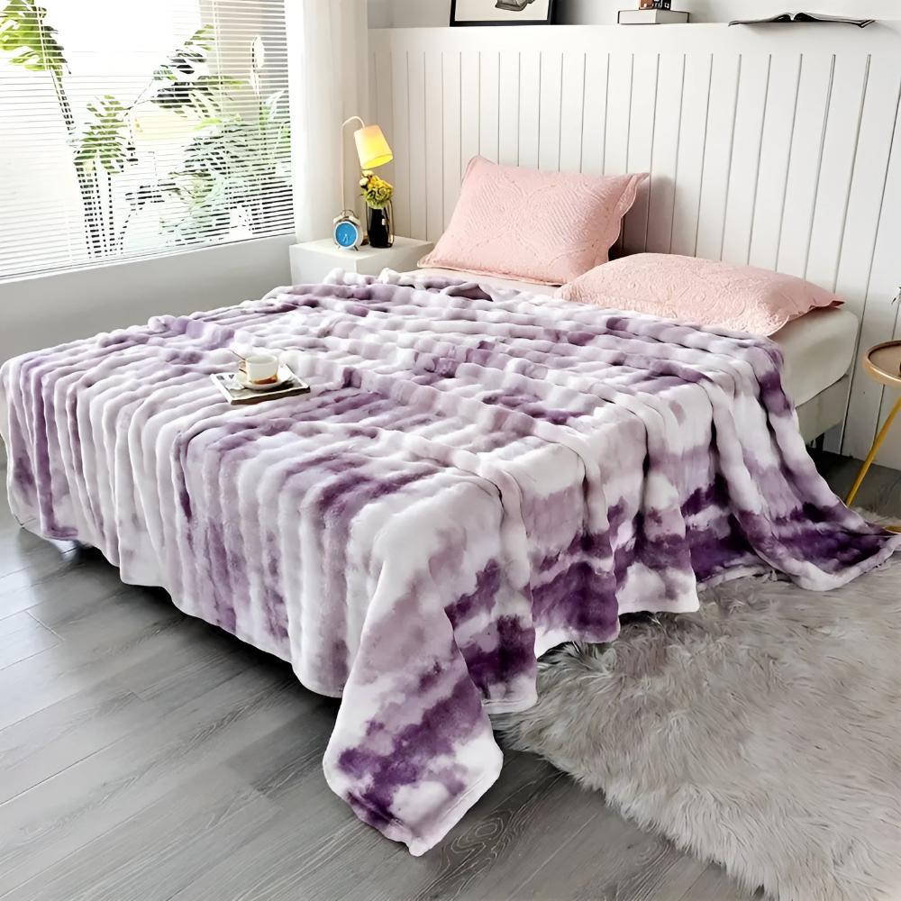 Ripple Batik Kunstfell-Decke
