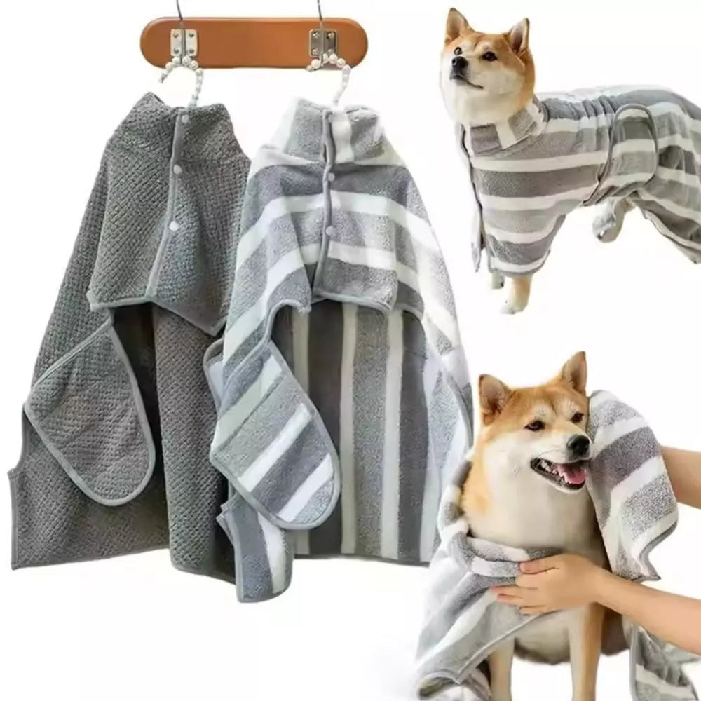 Peignoir serviette de séchage doux pour chien