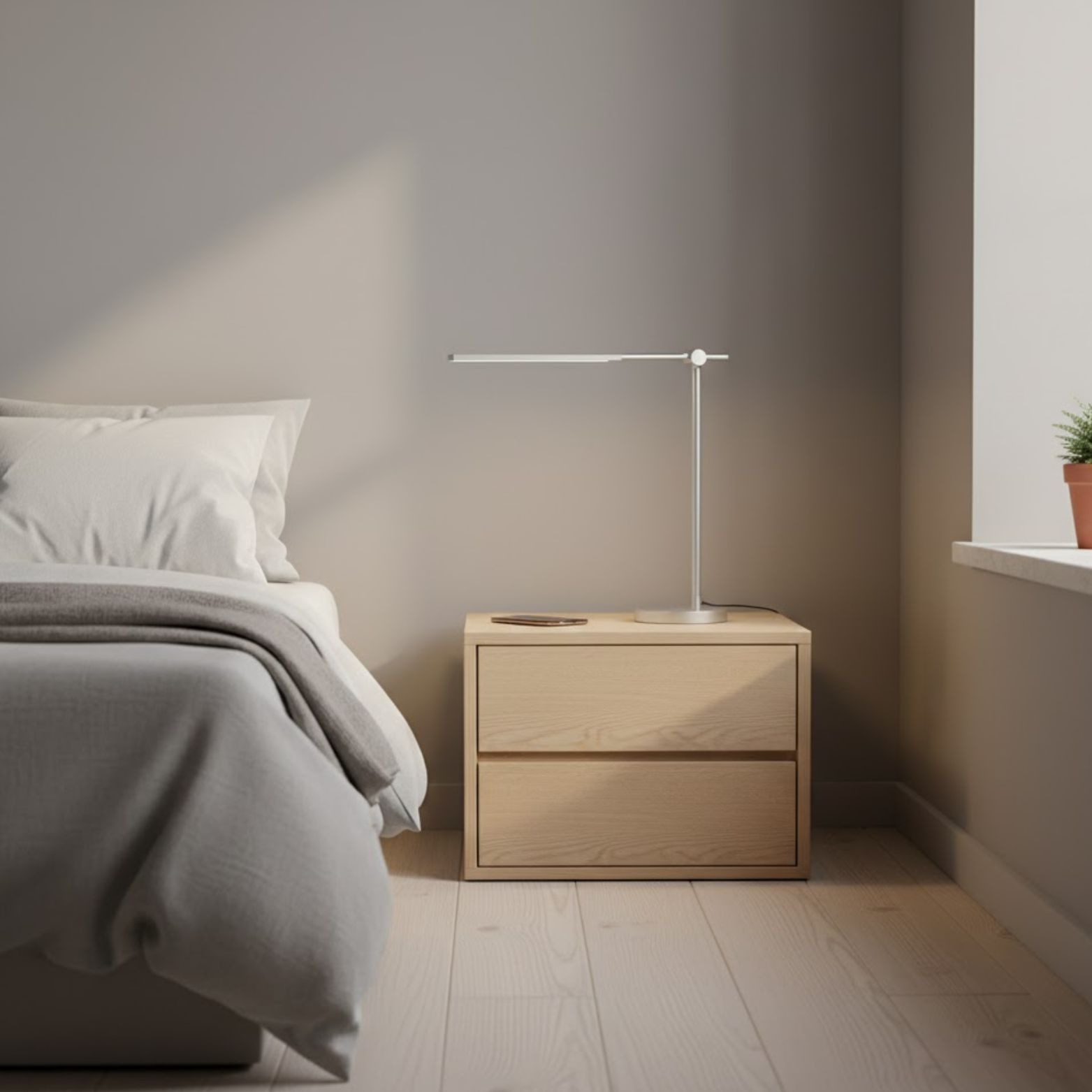 Modern LED Desk Lamp with Touch Dimming