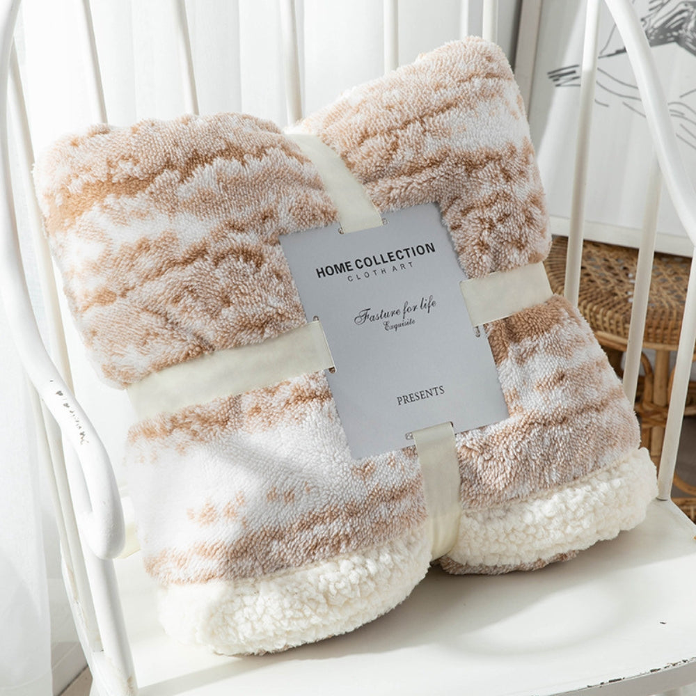 Seraphina Samt Sherpa-Decke