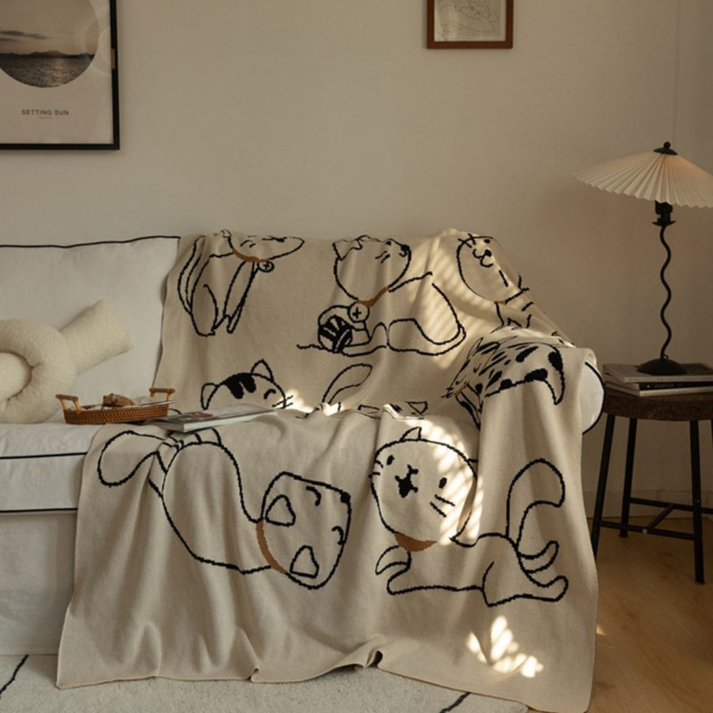 Couverture Sieste Purrsoft en Coton