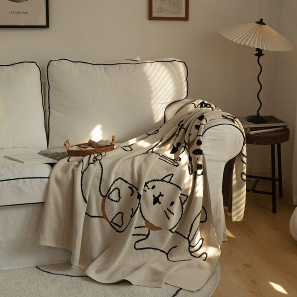Manta para Siesta de Algodón Purrsoft