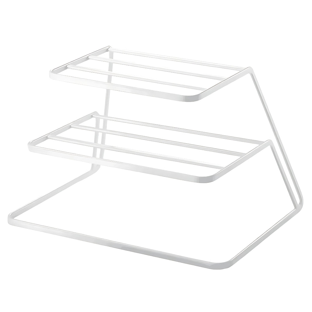 Escurridor y Organizador de Platos de 2 Niveles