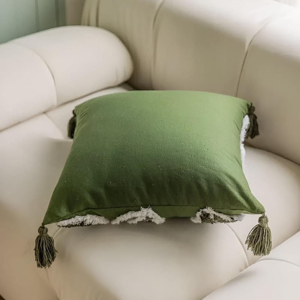 Weiches Blatt mit Quaste Kissenbezug