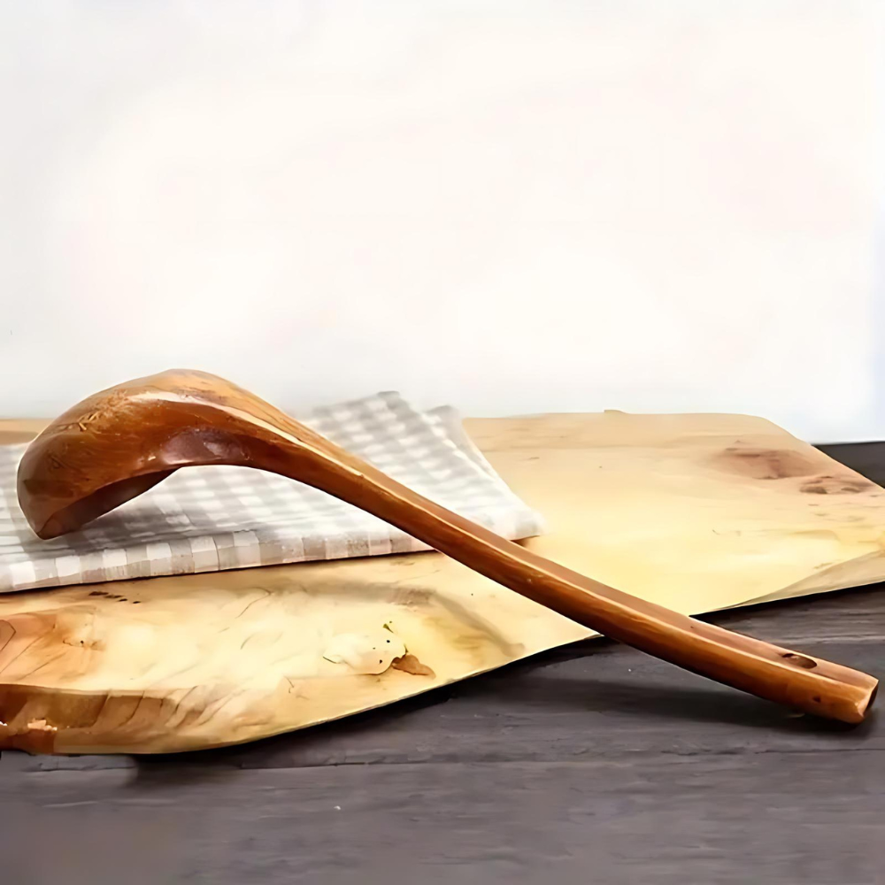 Natürlicher Holz Suppenlöffel - 1 Stück