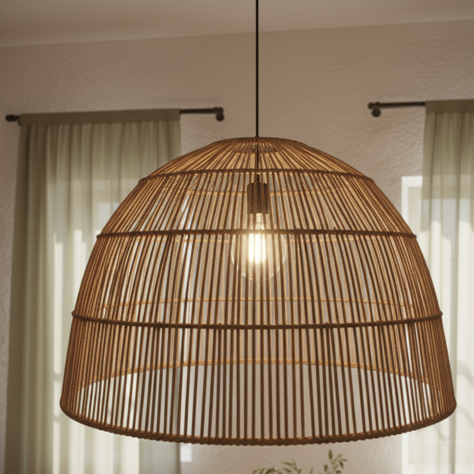 Natural Rattan Pendant lamp for Home Décor