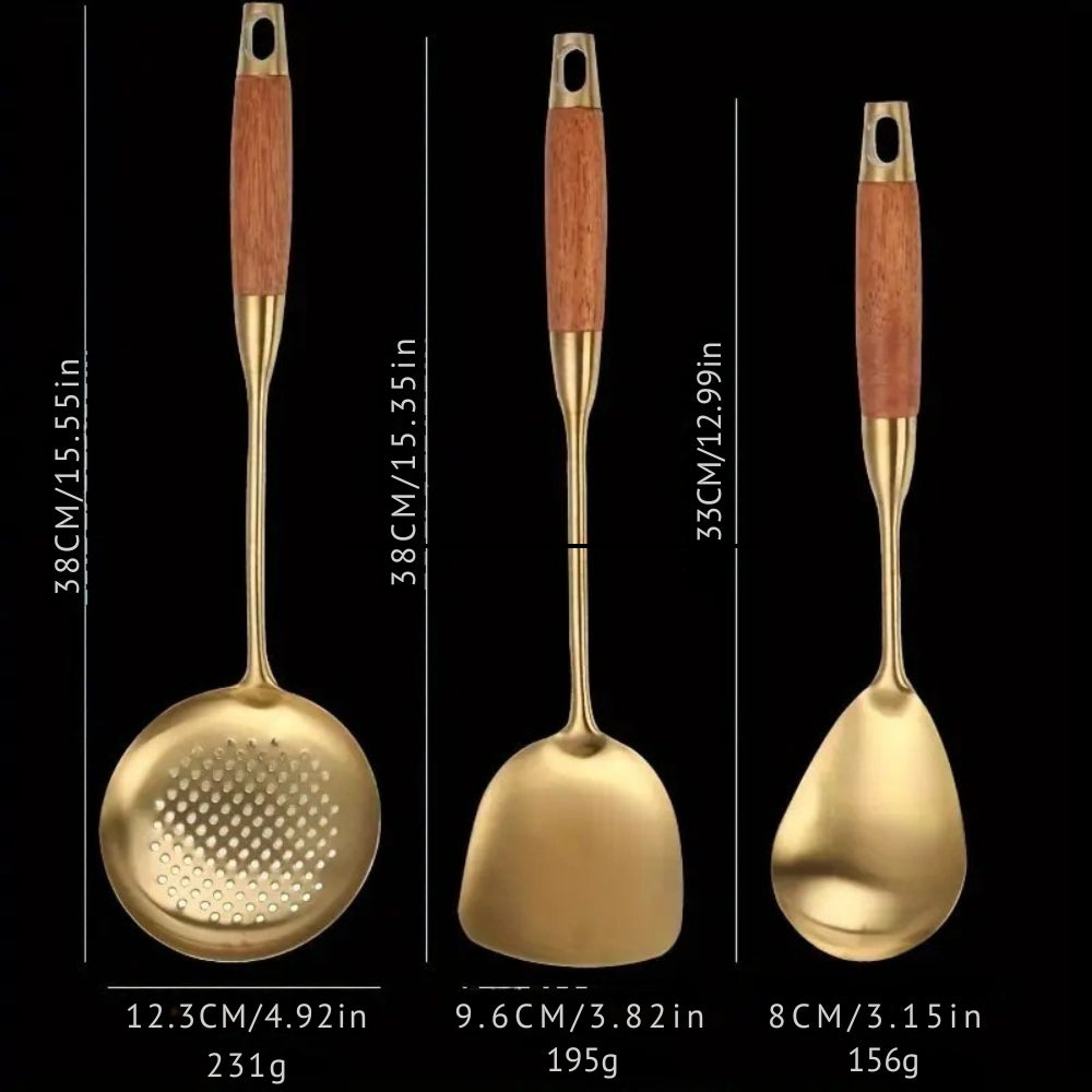 Chef’s Choice Golden Küchenutensilien | 6-teiliges Set