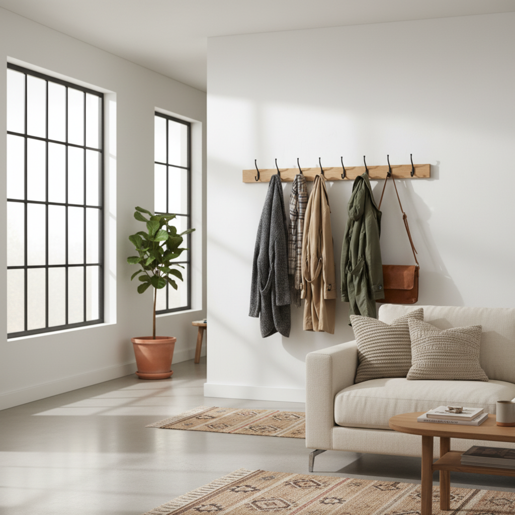 Natural Wood Wall Hanger for Home Décor