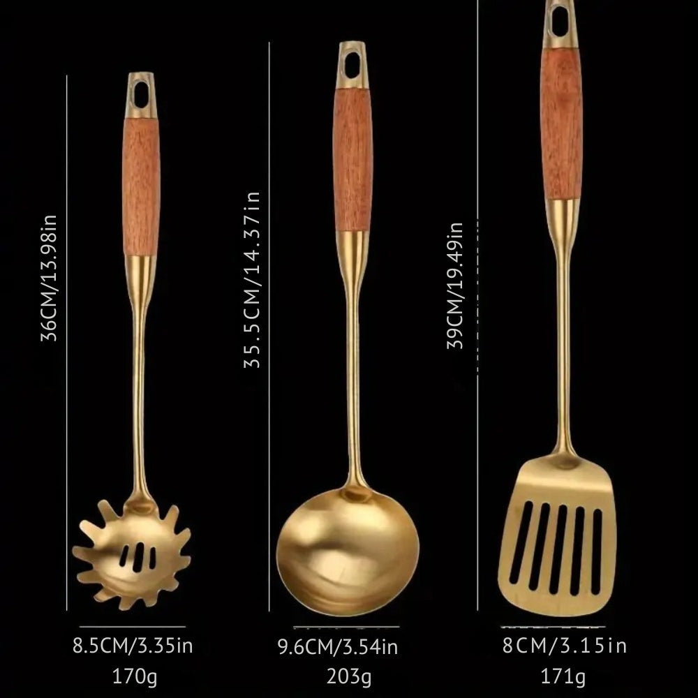 Chef’s Choice Golden Küchenutensilien | 6-teiliges Set