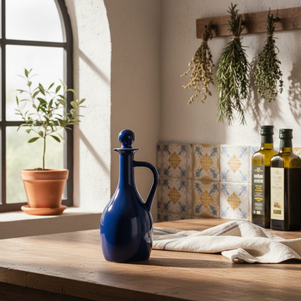 Ceramic Oil Bottle Set for Home Kitchen