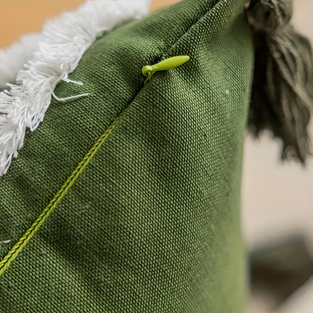 Weiches Blatt mit Quaste Kissenbezug
