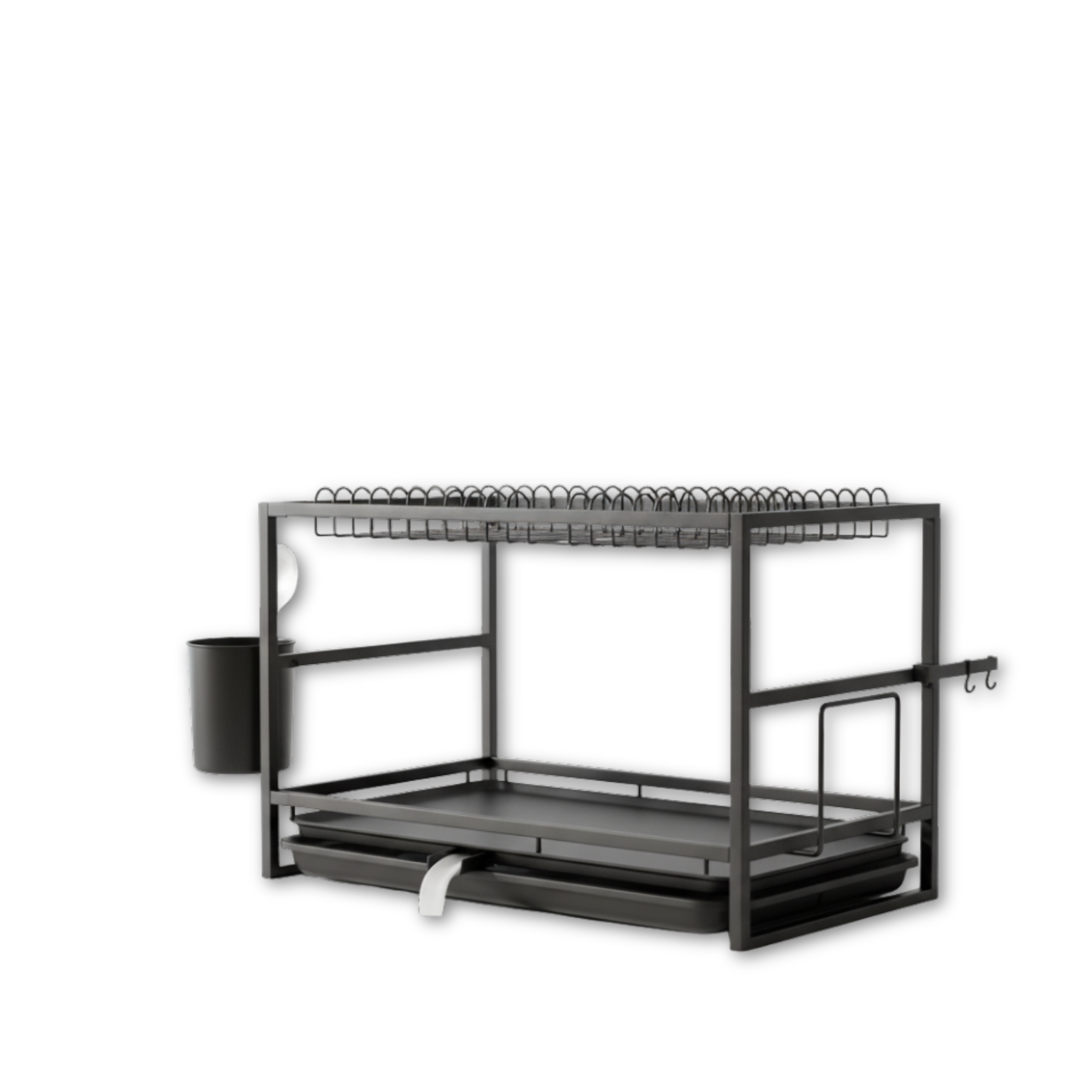 Large Dish Drying Rack with Drainboard for Kitchen