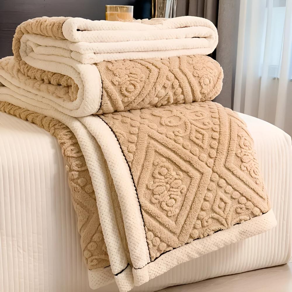 Samt Mandala Sherpa-Decke