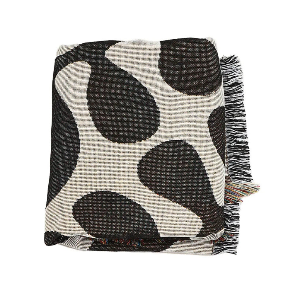 Plaid Tissé en Coton Vigne Rétro