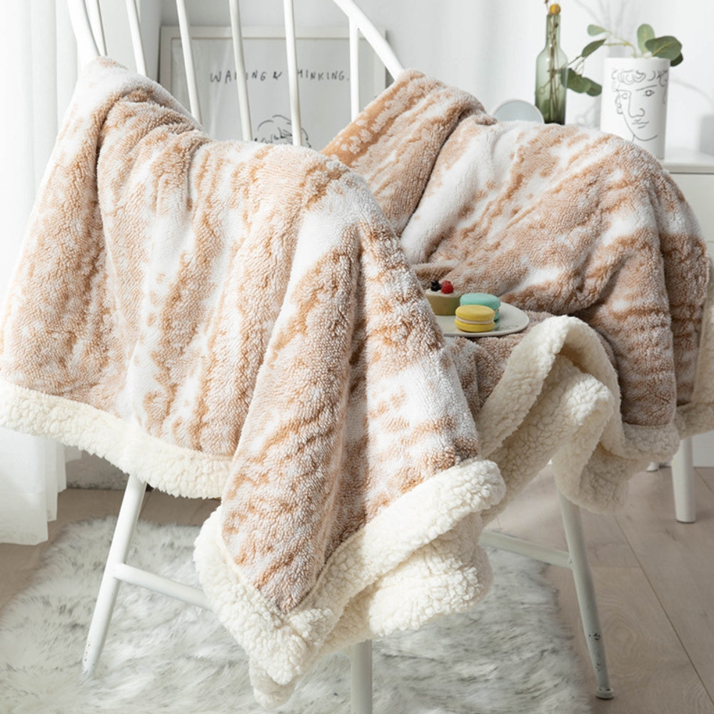 Seraphina Samt Sherpa-Decke
