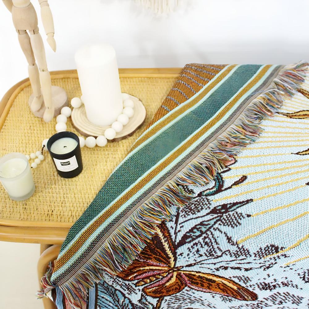 Boho Sonne Wandteppich-Decke