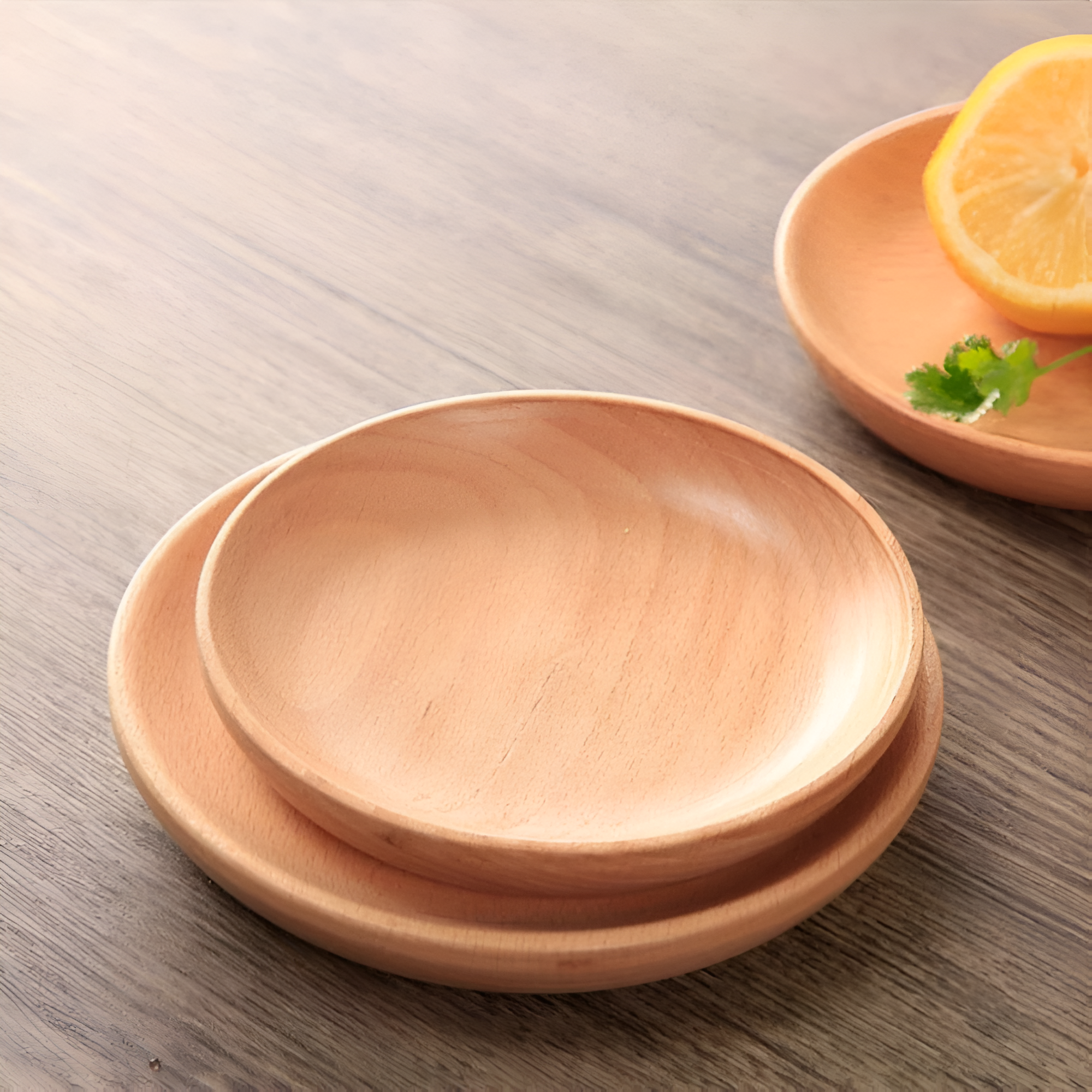 Plato Artesanal de Madera de Nogal