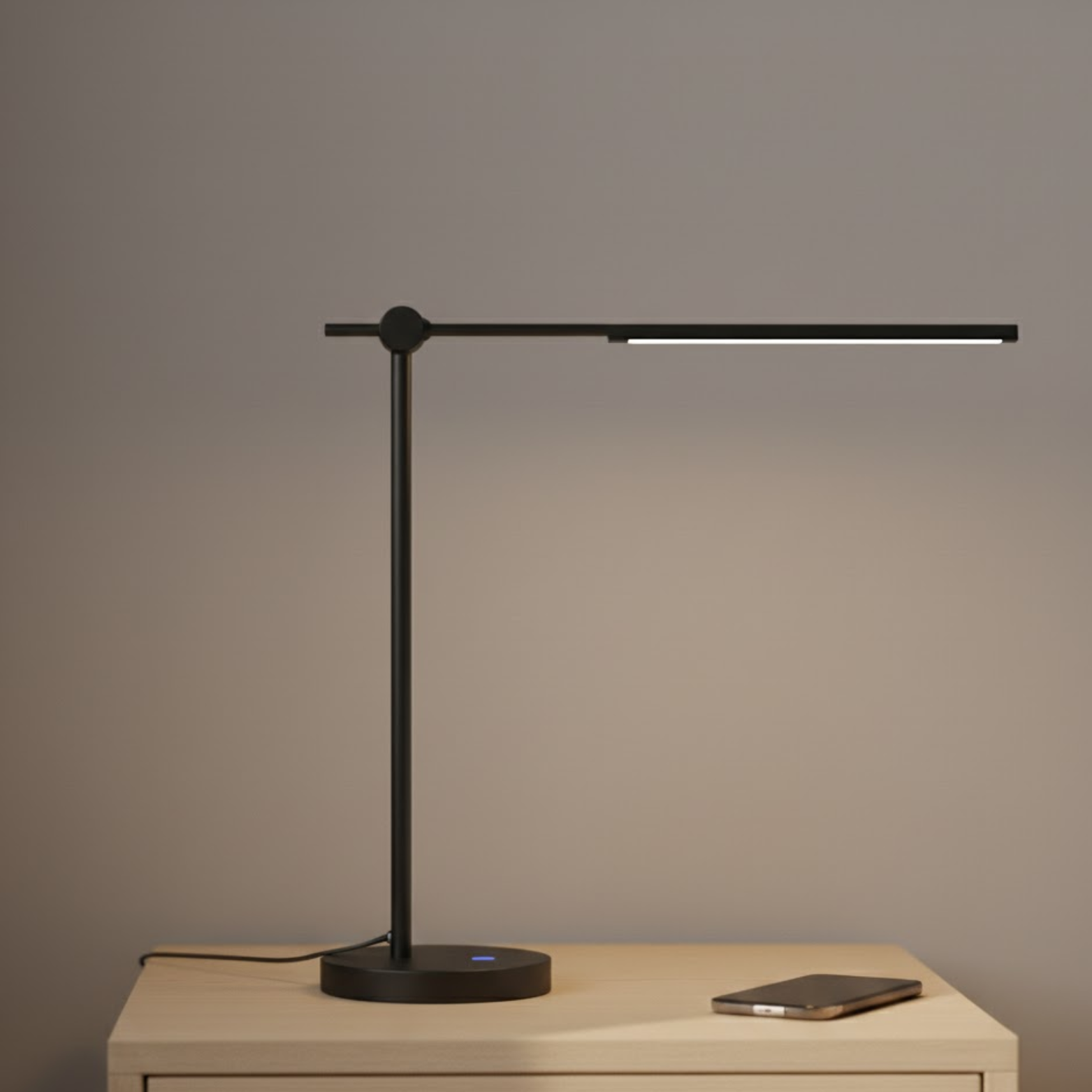 Modern LED Desk Lamp with Touch Dimming
