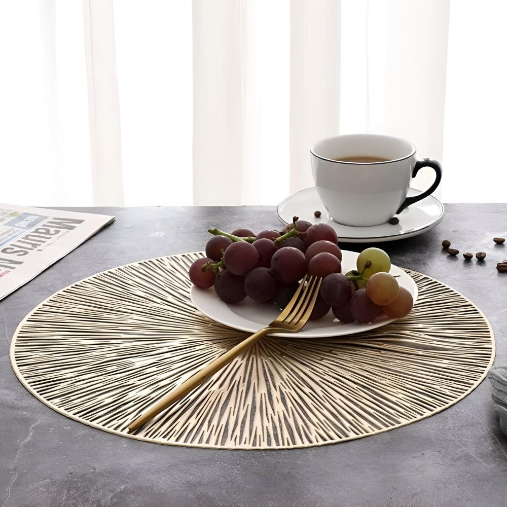 Feuerwerk Metallic Tischmatte