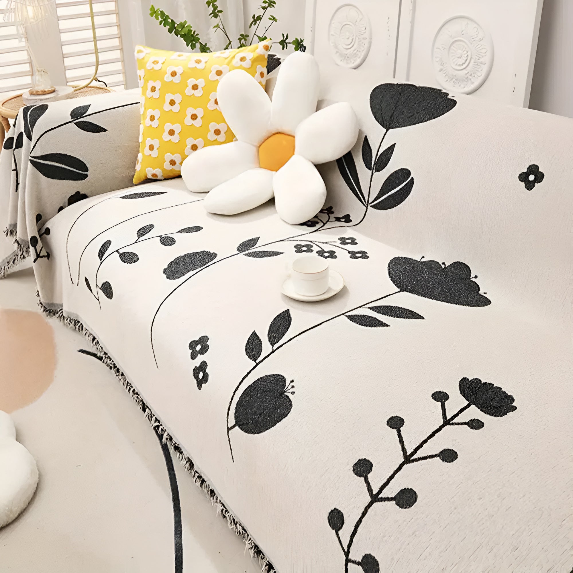 Moderner Bloom Wendbarer Sofabezug