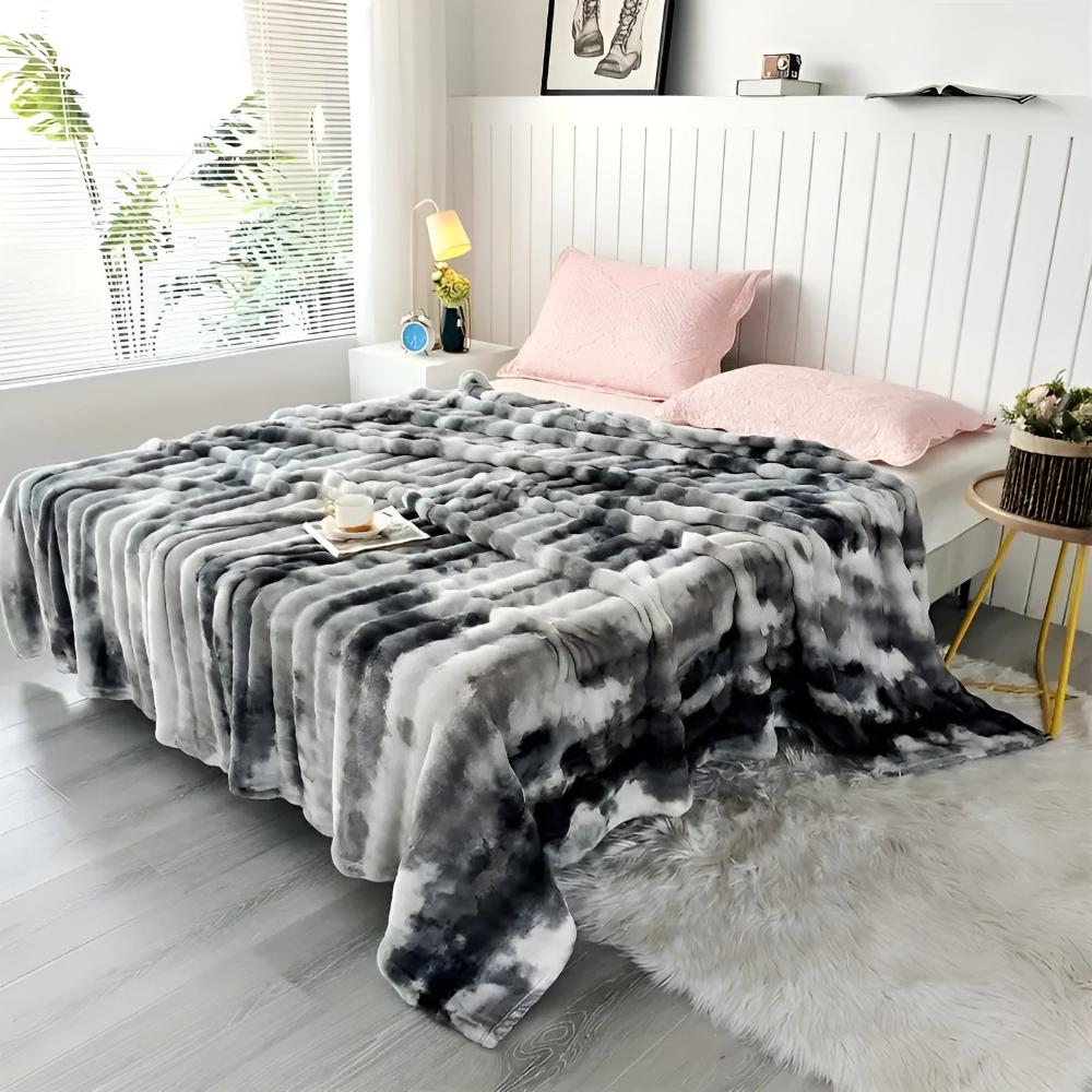 Ripple Batik Kunstfell-Decke