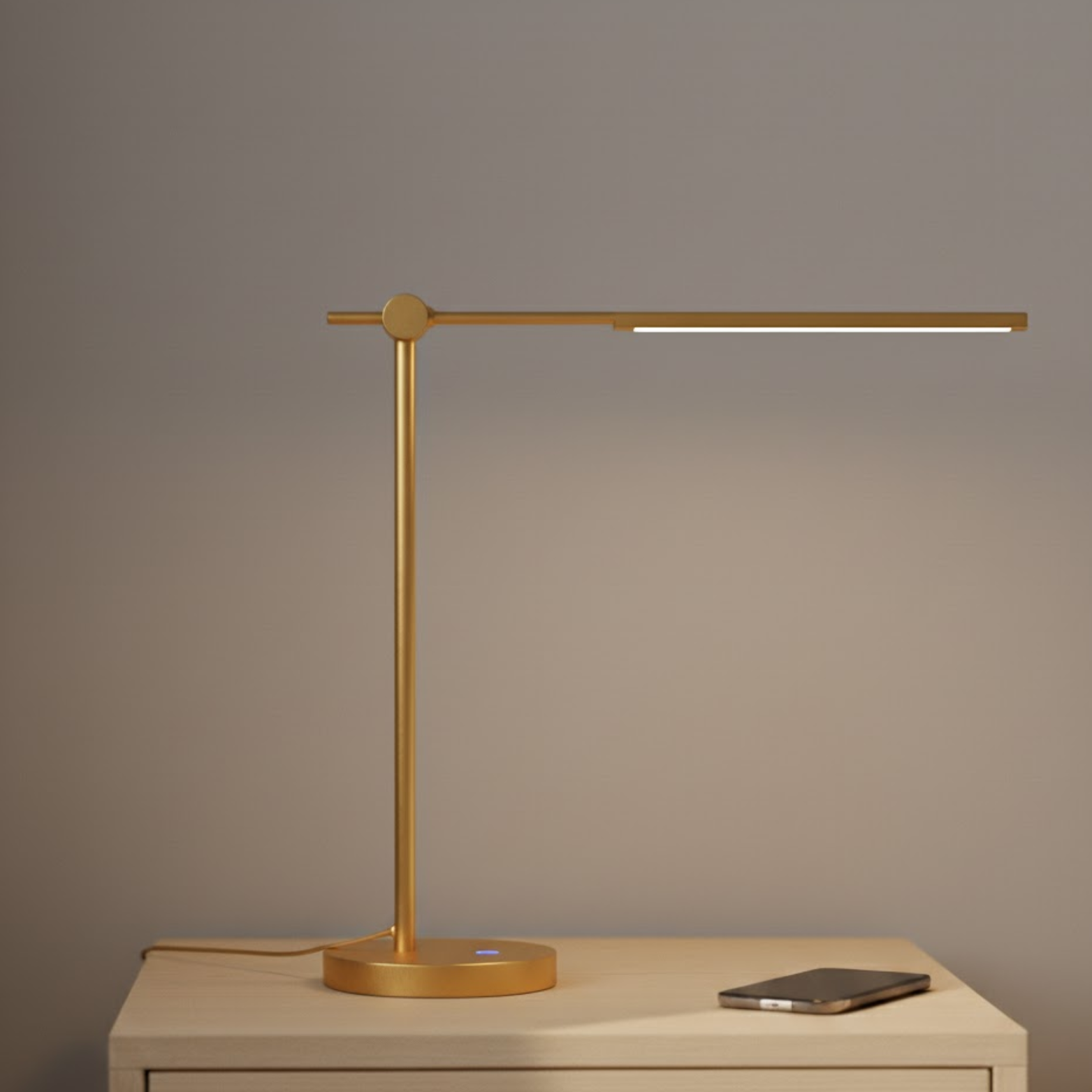 Modern LED Desk Lamp with Touch Dimming