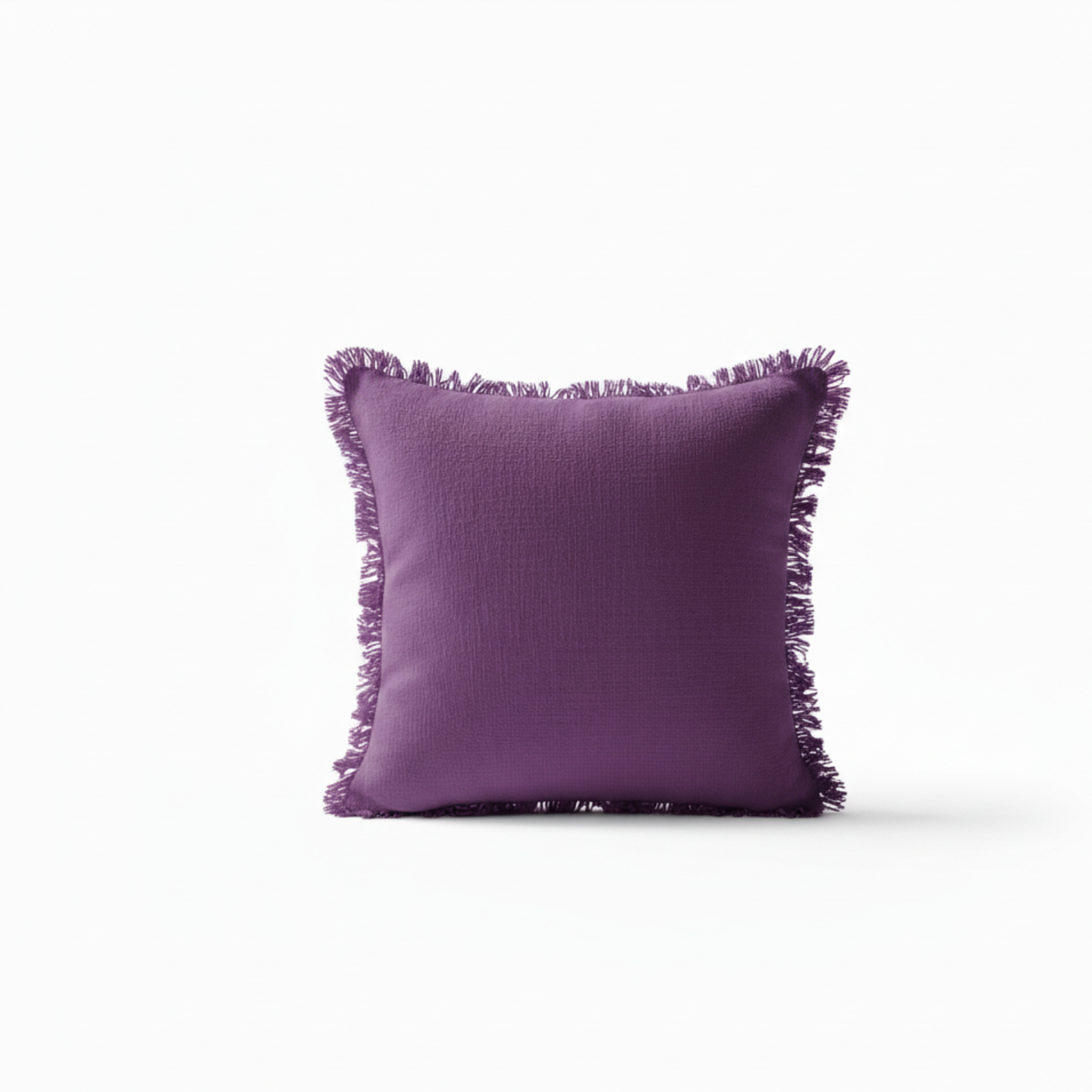 Linen Fringed Pillow Cover for Home Décor