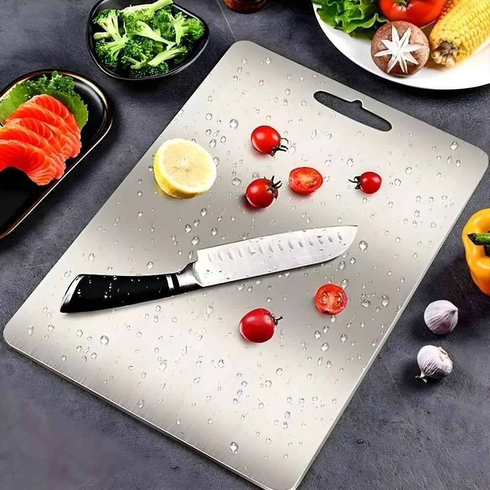 Tabla de Cortar Premium de Acero Inoxidable