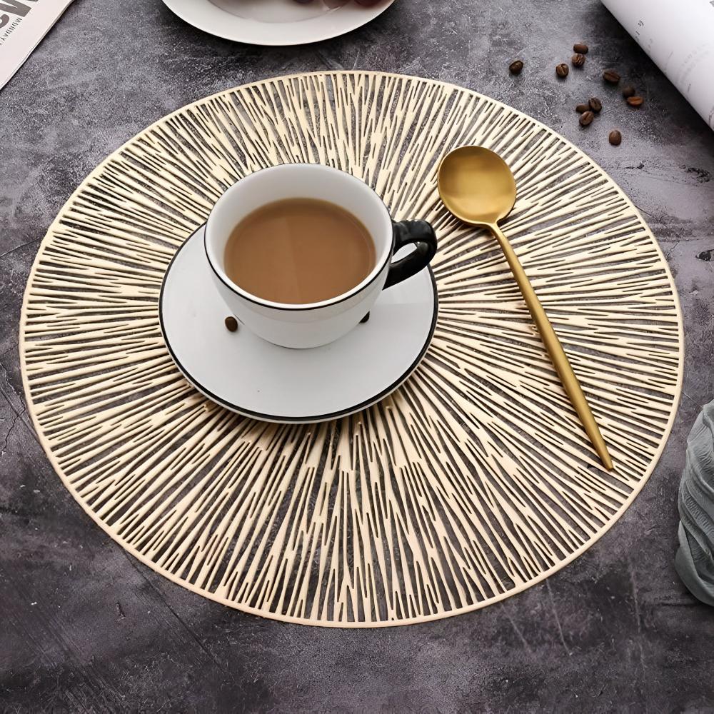 Feuerwerk Metallic Tischmatte