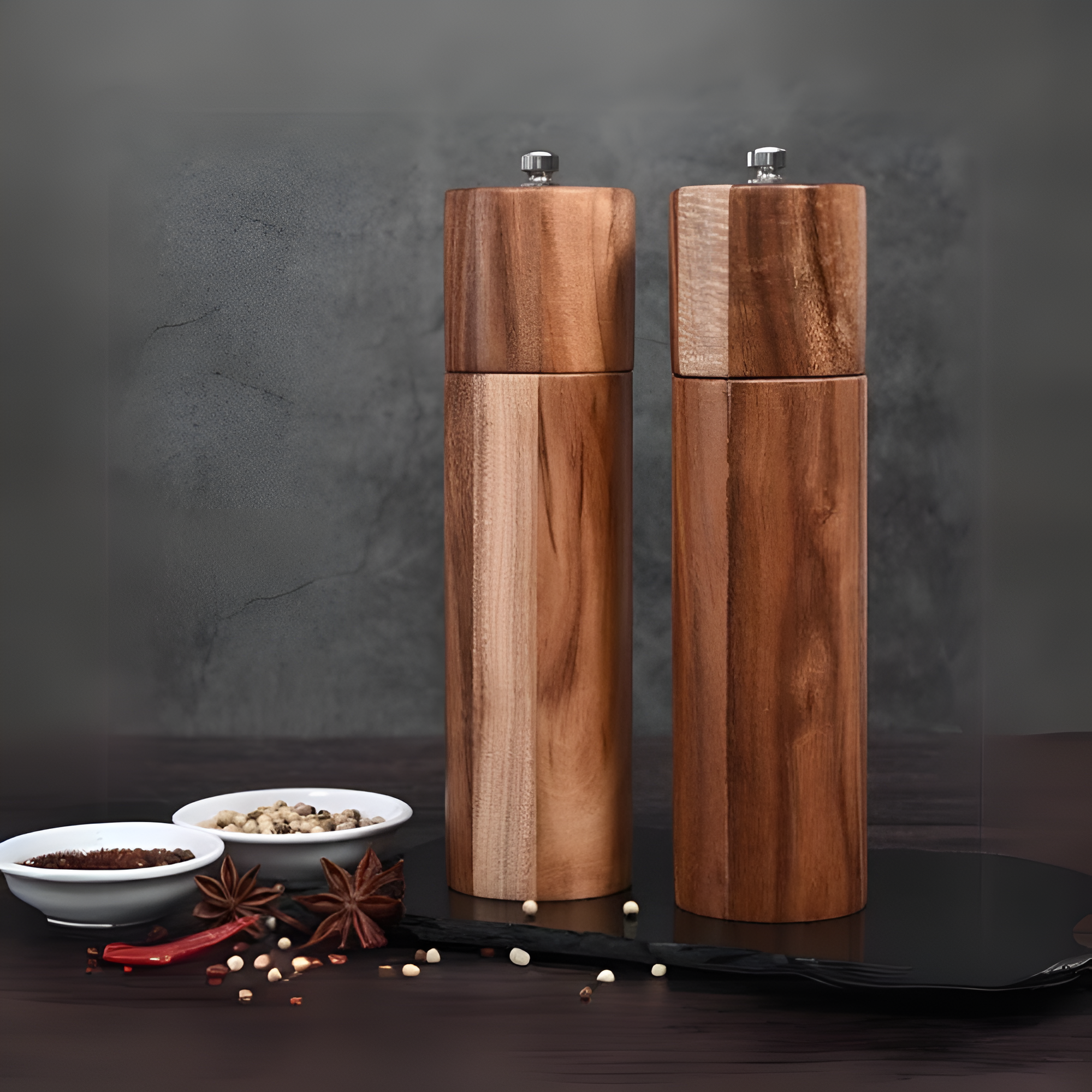 Molinos de Especias Minimalistas de Madera