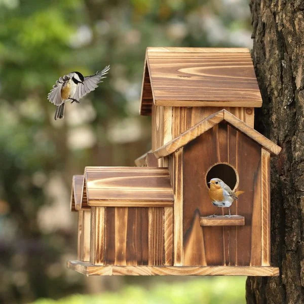 6 Cats Handmade Birdhouse - NestHaven