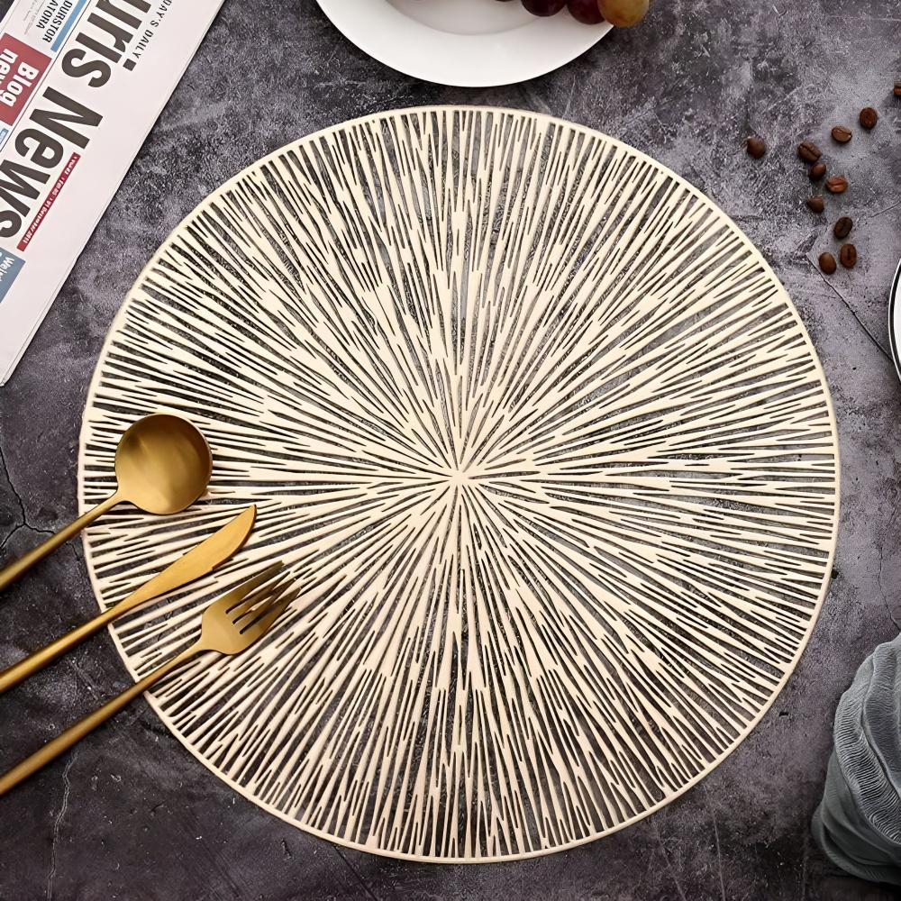 Feuerwerk Metallic Tischmatte