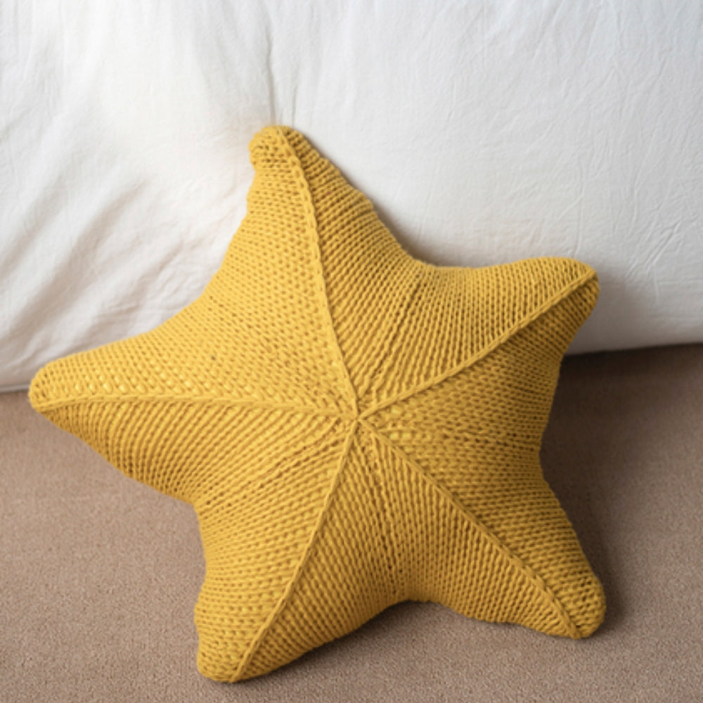 Cojín Estrella de Mar Tejido a Mano