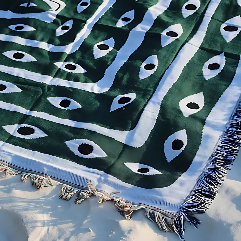 Schlangen-Labyrinth Plaiddecke